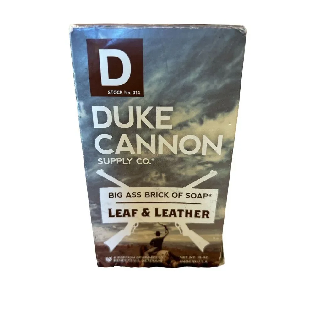 Duke Cannon Big Ass Brick Of Soap Leaf & Leather 10 oz New in Box